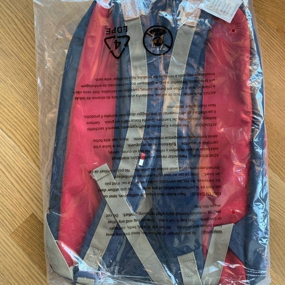 Tommy Hilfiger Red & Navy Backpack - Picture 8 of 9